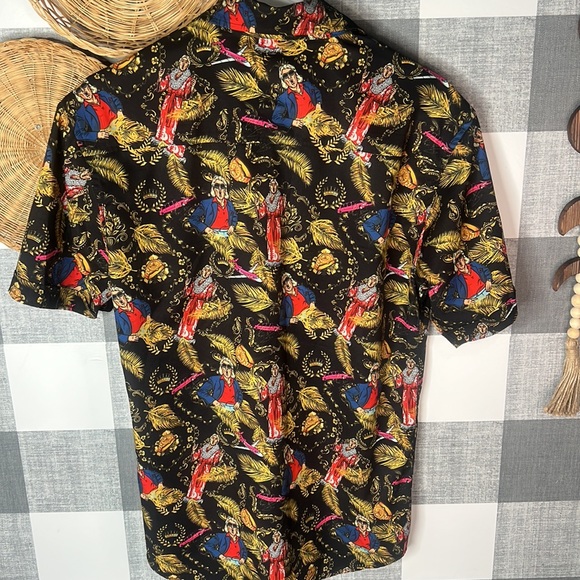 Rick Flare Button Up Mens Shirt - Picture 4 of 7